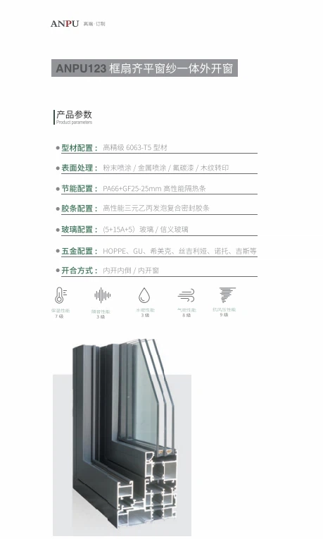 Outswing Window With Integrated Screen