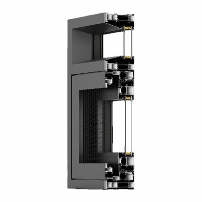 What type of glass is used in heavy - duty outward opening windows?